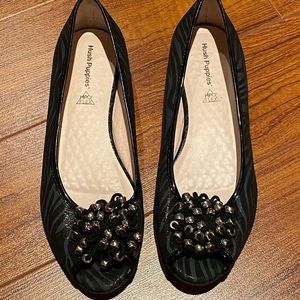 Hush Puppies HPO2 FLEX peep toe flats